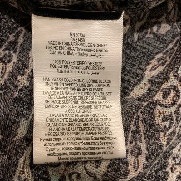 BCBGMaxAzria Ayanna Hi-Lo Vneck Oversized Top Sz S - Picture 6 of 7